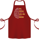 Brain Cancer Aneurysm Awareness Cotton Apron 100% Organic Maroon