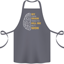 Brain Cancer Aneurysm Awareness Cotton Apron 100% Organic Steel