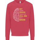 Brain Cancer Aneurysm Awareness Kids Sweatshirt Jumper Heliconia