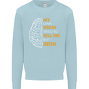 Brain Cancer Aneurysm Awareness Kids Sweatshirt Jumper Light Blue