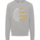 Brain Cancer Aneurysm Awareness Kids Sweatshirt Jumper Sports Grey