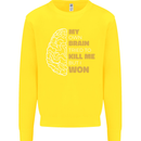 Brain Cancer Aneurysm Awareness Kids Sweatshirt Jumper Yellow