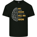 Brain Cancer Aneurysm Awareness Mens Cotton T-Shirt Tee Top Black
