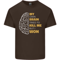 Brain Cancer Aneurysm Awareness Mens Cotton T-Shirt Tee Top Dark Chocolate