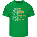 Brain Cancer Aneurysm Awareness Mens Cotton T-Shirt Tee Top Irish Green