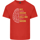 Brain Cancer Aneurysm Awareness Mens Cotton T-Shirt Tee Top Red