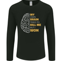 Brain Cancer Aneurysm Awareness Mens Long Sleeve T-Shirt Black