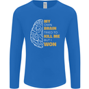 Brain Cancer Aneurysm Awareness Mens Long Sleeve T-Shirt Royal Blue