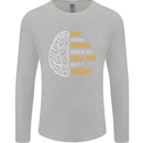 Brain Cancer Aneurysm Awareness Mens Long Sleeve T-Shirt Sports Grey