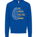 Brain Cancer Aneurysm Awareness Mens Sweatshirt Jumper Royal Blue