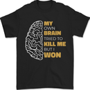 Brain Cancer Aneurysm Awareness Mens T-Shirt 100% Cotton Black
