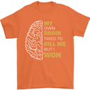 Brain Cancer Aneurysm Awareness Mens T-Shirt 100% Cotton Orange