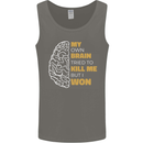 Brain Cancer Aneurysm Awareness Mens Vest Tank Top Charcoal