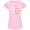 Brain Cancer Aneurysm Awareness Womens Petite Cut T-Shirt Light Pink