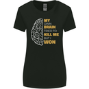 Brain Cancer Aneurysm Awareness Womens Wider Cut T-Shirt Black