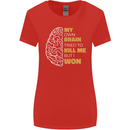 Brain Cancer Aneurysm Awareness Womens Wider Cut T-Shirt Red