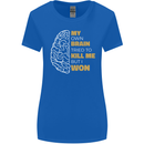 Brain Cancer Aneurysm Awareness Womens Wider Cut T-Shirt Royal Blue