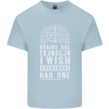 Brains Are Awesome Funny Sarcastic Slogan Kids T-Shirt Childrens Light Blue