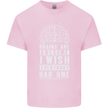 Brains Are Awesome Funny Sarcastic Slogan Kids T-Shirt Childrens Light Pink