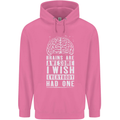 Brains Are Awesome Funny Sarcastic Slogan Mens 80% Cotton Hoodie Azelea
