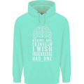 Brains Are Awesome Funny Sarcastic Slogan Mens 80% Cotton Hoodie Peppermint