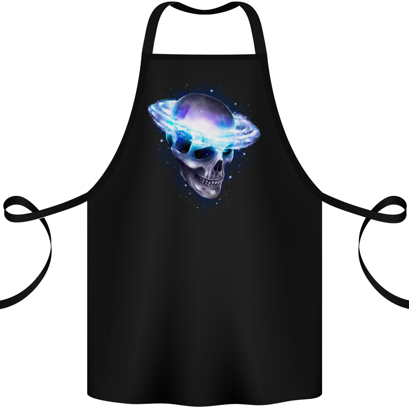 Brainstorm SCI-FI Skull Gothic Space Cotton Apron 100% Organic Black