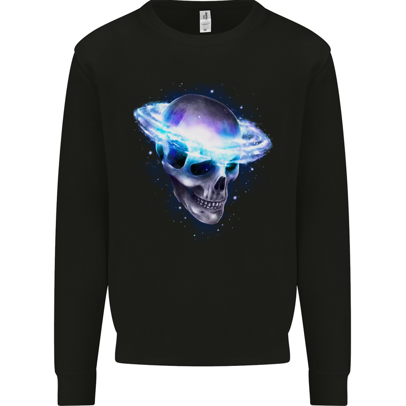 Brainstorm SCI-FI Skull Gothic Space Kids Sweatshirt Jumper Black