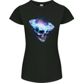 Brainstorm SCI-FI Skull Gothic Space Womens Petite Cut T-Shirt Black