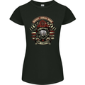 Bravery Courage Honour Firefighter Fireman Womens Petite Cut T-Shirt Black