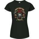 Bravery Courage Honour Firefighter Fireman Womens Petite Cut T-Shirt Black