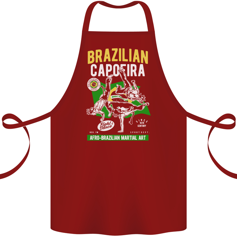 Brazilian Capoeira Mixed Martial Arts MMA Cotton Apron 100% Organic Maroon