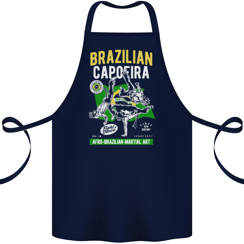 Brazilian Capoeira Mixed Martial Arts MMA Cotton Apron 100% Organic Navy Blue