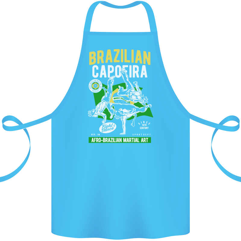 Brazilian Capoeira Mixed Martial Arts MMA Cotton Apron 100% Organic Turquoise