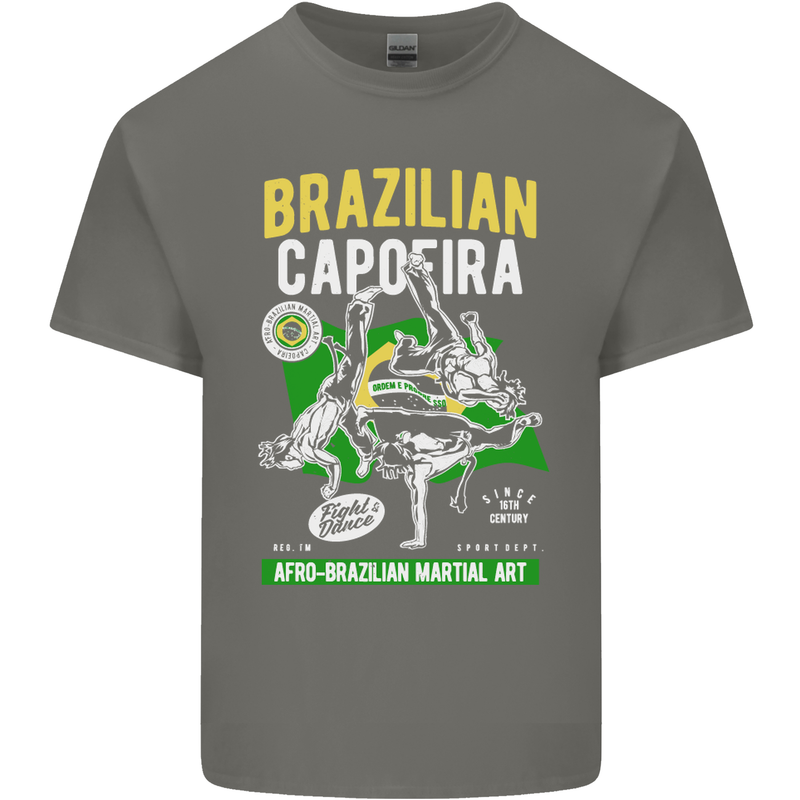 Brazilian Capoeira Mixed Martial Arts MMA Kids T-Shirt Childrens Charcoal