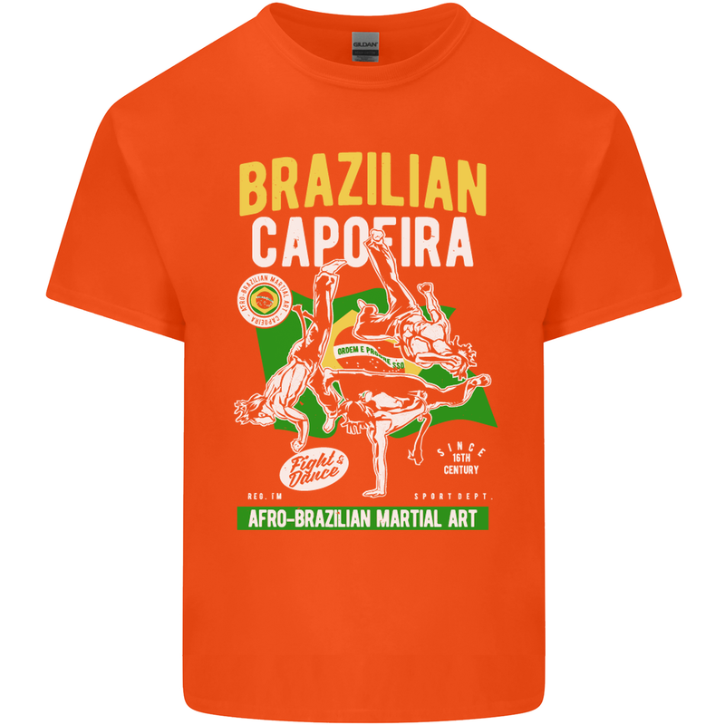 Brazilian Capoeira Mixed Martial Arts MMA Kids T-Shirt Childrens Orange