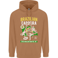 Brazilian Capoeira Mixed Martial Arts MMA Mens 80% Cotton Hoodie Caramel Latte