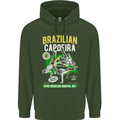 Brazilian Capoeira Mixed Martial Arts MMA Mens 80% Cotton Hoodie Forest Green