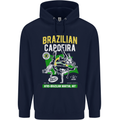 Brazilian Capoeira Mixed Martial Arts MMA Mens 80% Cotton Hoodie Navy Blue
