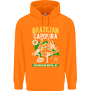 Brazilian Capoeira Mixed Martial Arts MMA Mens 80% Cotton Hoodie Orange
