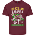 Brazilian Capoeira Mixed Martial Arts MMA Mens Cotton T-Shirt Tee Top Maroon