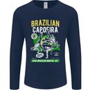 Brazilian Capoeira Mixed Martial Arts MMA Mens Long Sleeve T-Shirt Navy Blue