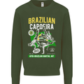 Brazilian Capoeira Mixed Martial Arts MMA Mens Sweatshirt Jumper Forest Green