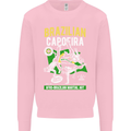 Brazilian Capoeira Mixed Martial Arts MMA Mens Sweatshirt Jumper Light Pink