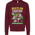 Brazilian Capoeira Mixed Martial Arts MMA Mens Sweatshirt Jumper Maroon