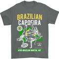 Brazilian Capoeira Mixed Martial Arts MMA Mens T-Shirt Cotton Gildan Charcoal
