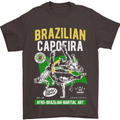 Brazilian Capoeira Mixed Martial Arts MMA Mens T-Shirt Cotton Gildan Dark Chocolate