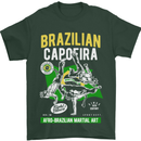 Brazilian Capoeira Mixed Martial Arts MMA Mens T-Shirt Cotton Gildan Forest Green