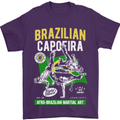 Brazilian Capoeira Mixed Martial Arts MMA Mens T-Shirt Cotton Gildan Purple