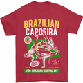 Brazilian Capoeira Mixed Martial Arts MMA Mens T-Shirt Cotton Gildan Red