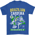 Brazilian Capoeira Mixed Martial Arts MMA Mens T-Shirt Cotton Gildan Royal Blue